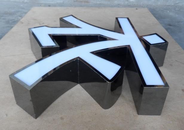 电子灯箱不锈钢双面发光字不锈钢侧冲孔字不锈钢包边字pvc字led显示屏